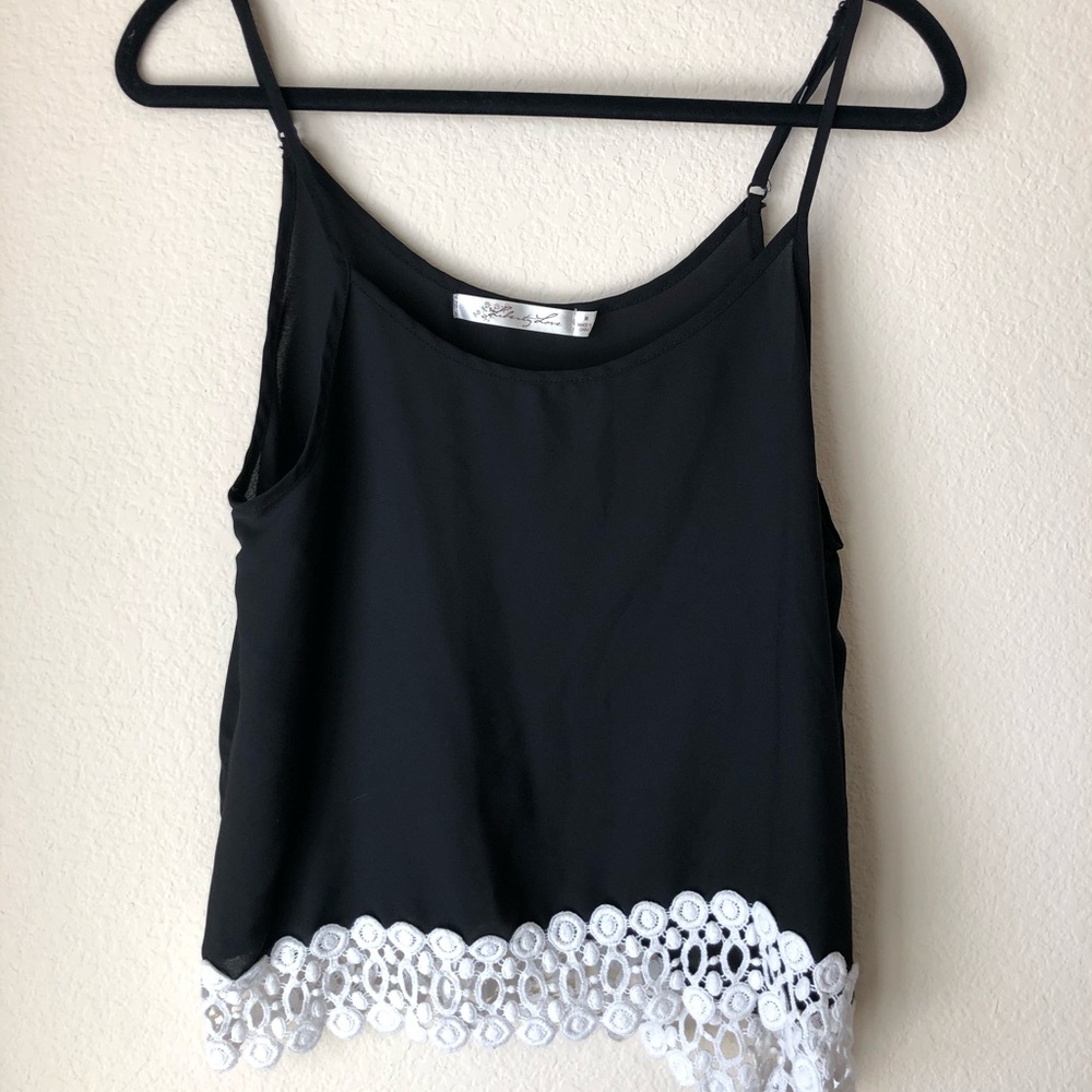 Black Lace Hem Cami